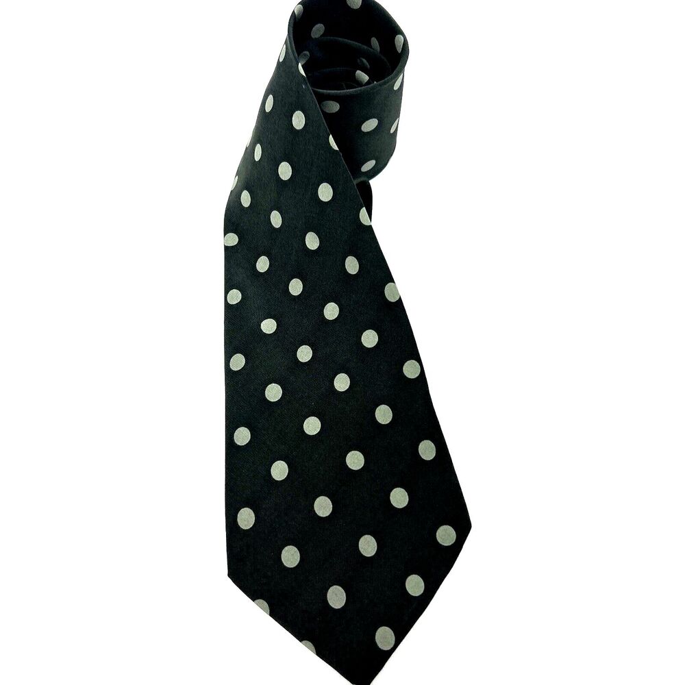 Perry Ellis Portfolio Gray on Gray Hand Made 100% Silk Men’s Neck Tie